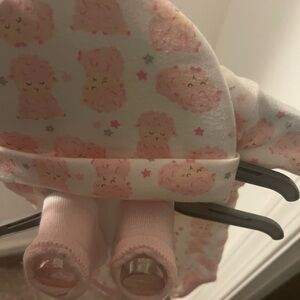 Cute Pink Llama Baby Outfit
